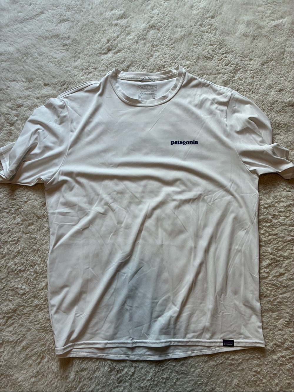 Patagonia Men’s Capilene White Short-Sleeve Crew T-Shirt